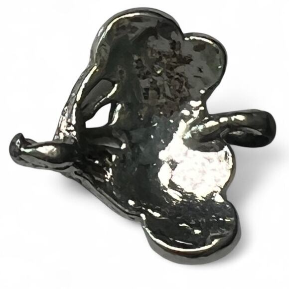 Pendant Necklace Silver Tone Balloon Bouquet Artisan Carved - Picture 3 of 3